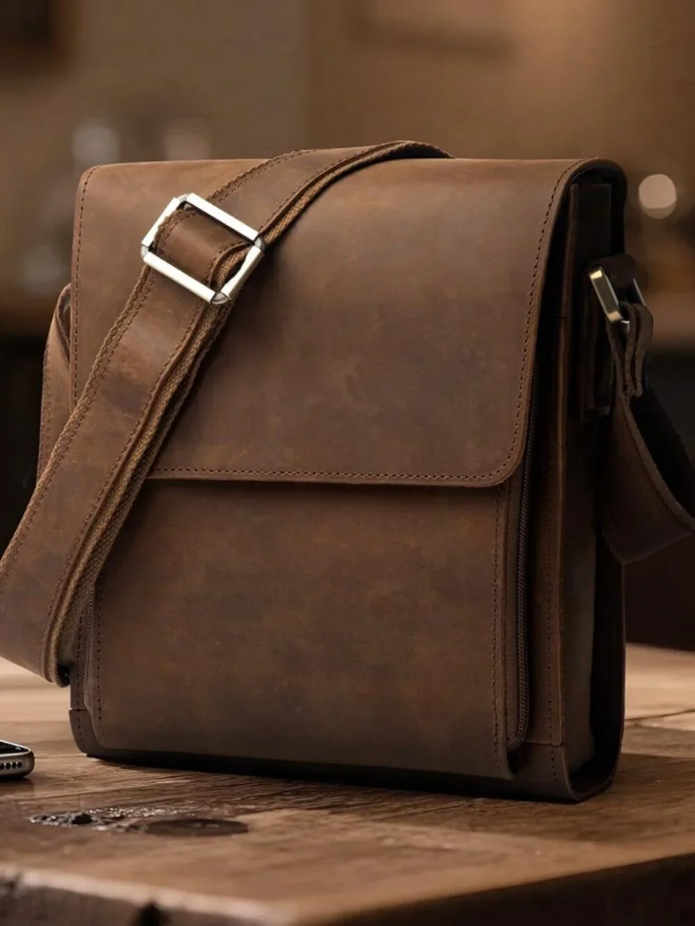 N/A leather crossbody